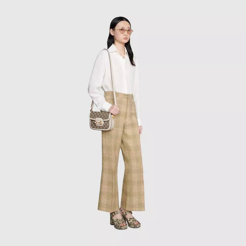 GUCCI Horsebit Series 1955 Mini Handbag with Detachable Shoulder Strap - 图片 5